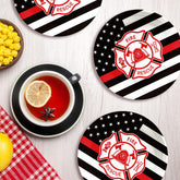 50 Pcs Firefighter Party Paper Plates - Grencian